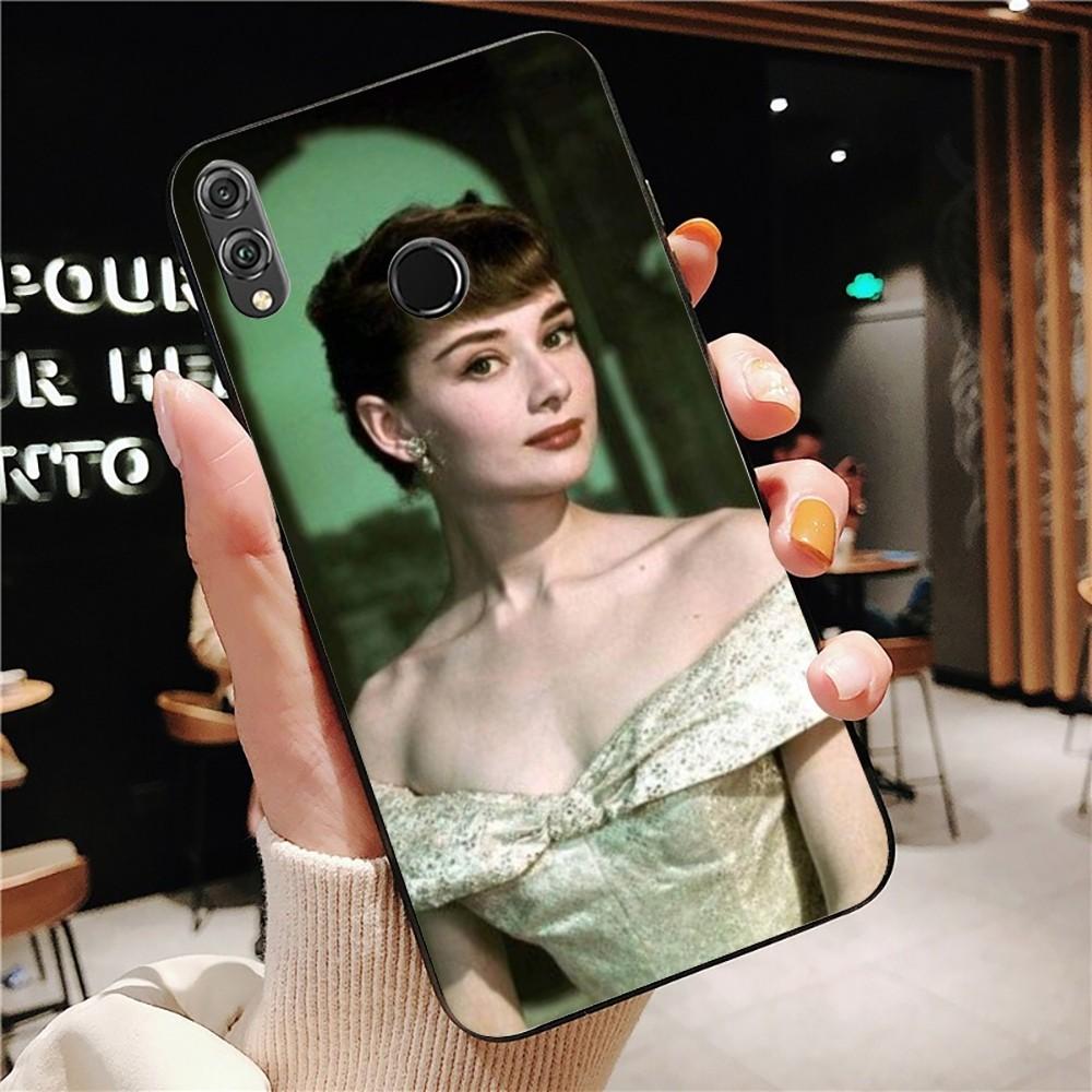Audrey Hepburn Phone Case For Huawei Honor 10 lite 9 20 7A 9X 30 50 60 70 pro plus Soft Silicone Cover