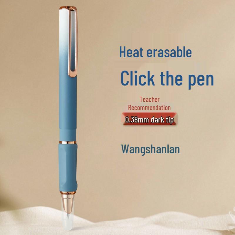 Ergonomic Student Pen with 0.38mm Tip & Replaceable Ink: Ideal for Learning, Calligraphy, and Homework