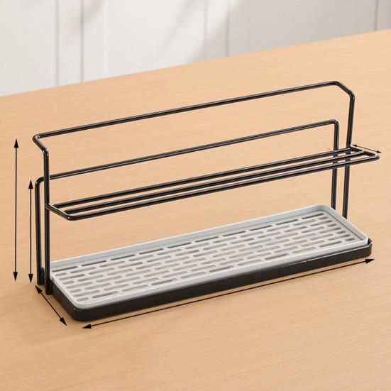 Carbon Steel Drain Cup Holder Upside-Down Design Stable Base Quick Drying Cup Rack Tea Cup Organizer