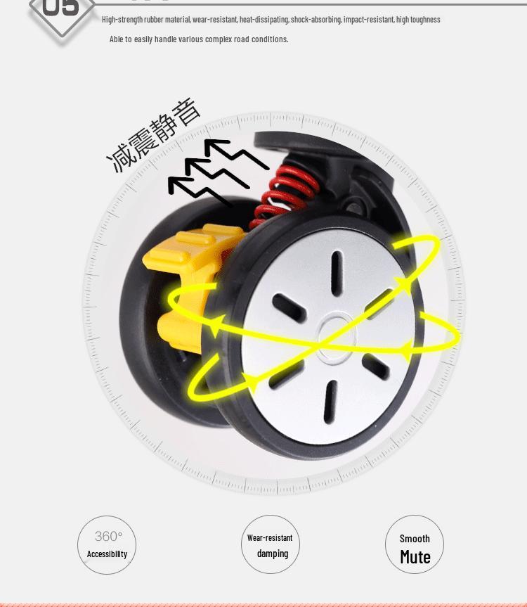 Universal Waterproof Oxford Wheel Carry-On Luggage for Students and Women