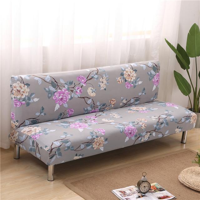 Black Geometric Folding Sofa Bed Case Living Sofa Cases Elastic Spandex Stretchdouble Seat Case Slipcovers For Living Room Area Geometric Print
