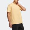 Adidas Neo Solid Color Crew Neck Sports T-Shirt Unisex Tops Amber-Yellow HS6818