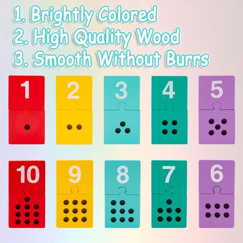 Montessori Counting Peg Board Math Toy Children Counting Stick Number Matching Colour Cognition Sensory Educational Toy for Kids
