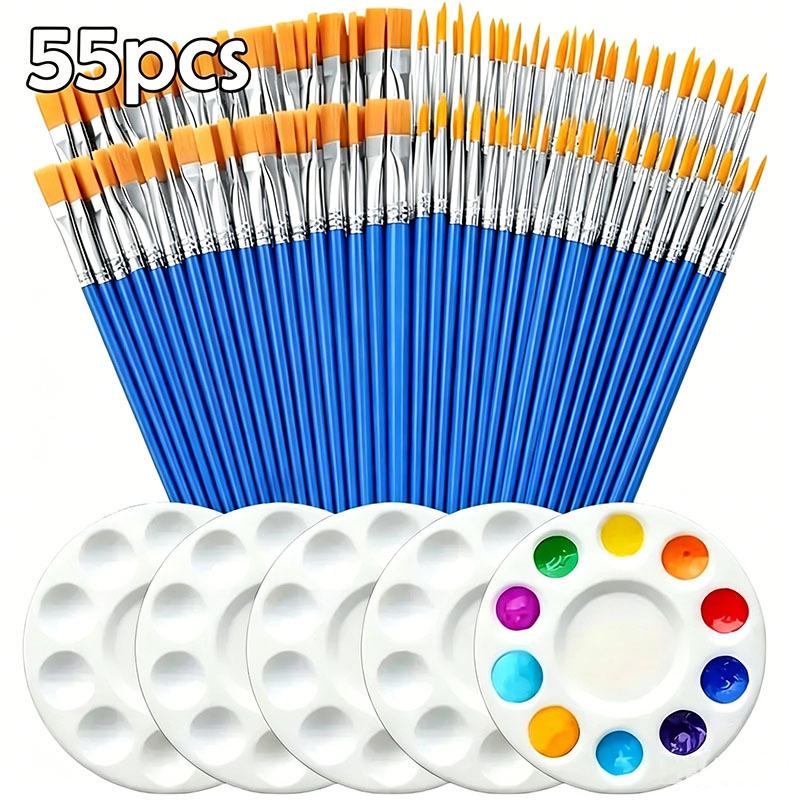 Set di Pennelli Digitali in Nylon per Bambini per Dipingere e Colorare