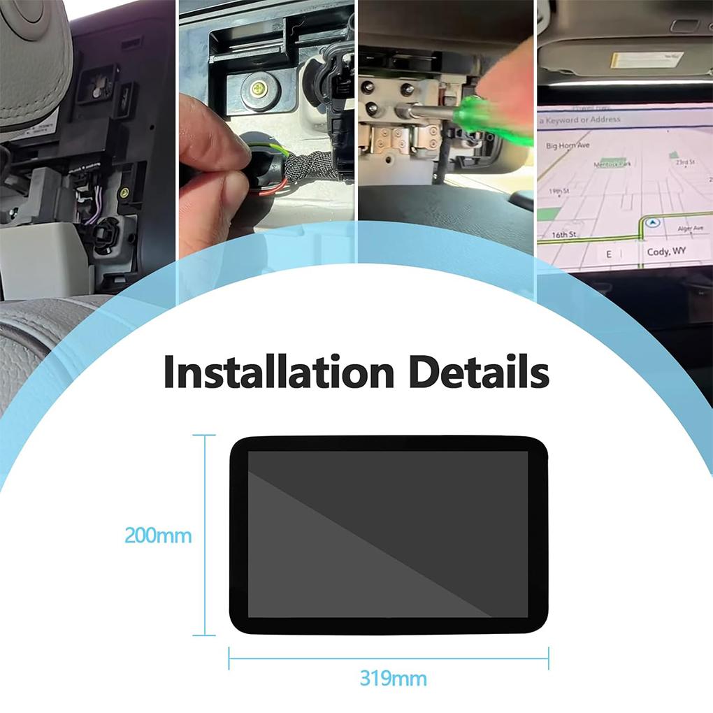 LCD Display 85100044 Touchscreen Display 12,6 LCD Display in Kopfstütze Rücksitz TV DVD