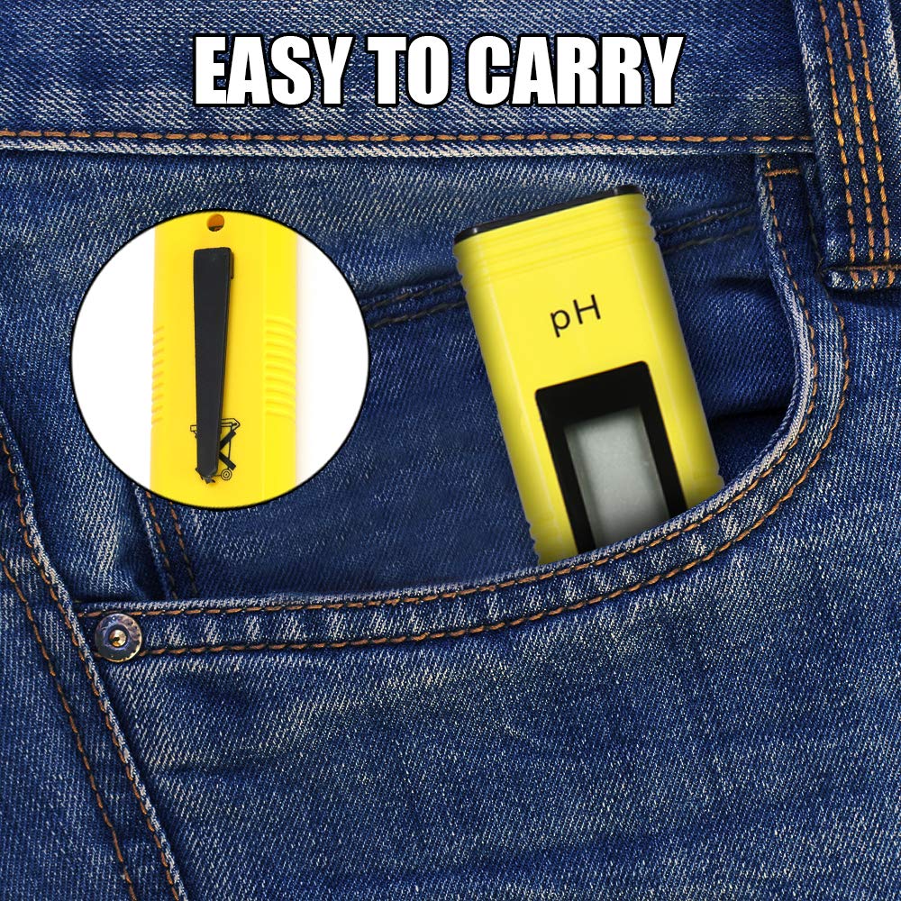 PH Meter 0.01 High Precision for Water Quality Tester with 0 14 Measurement Range Suitable Aquarium Swimming Pool