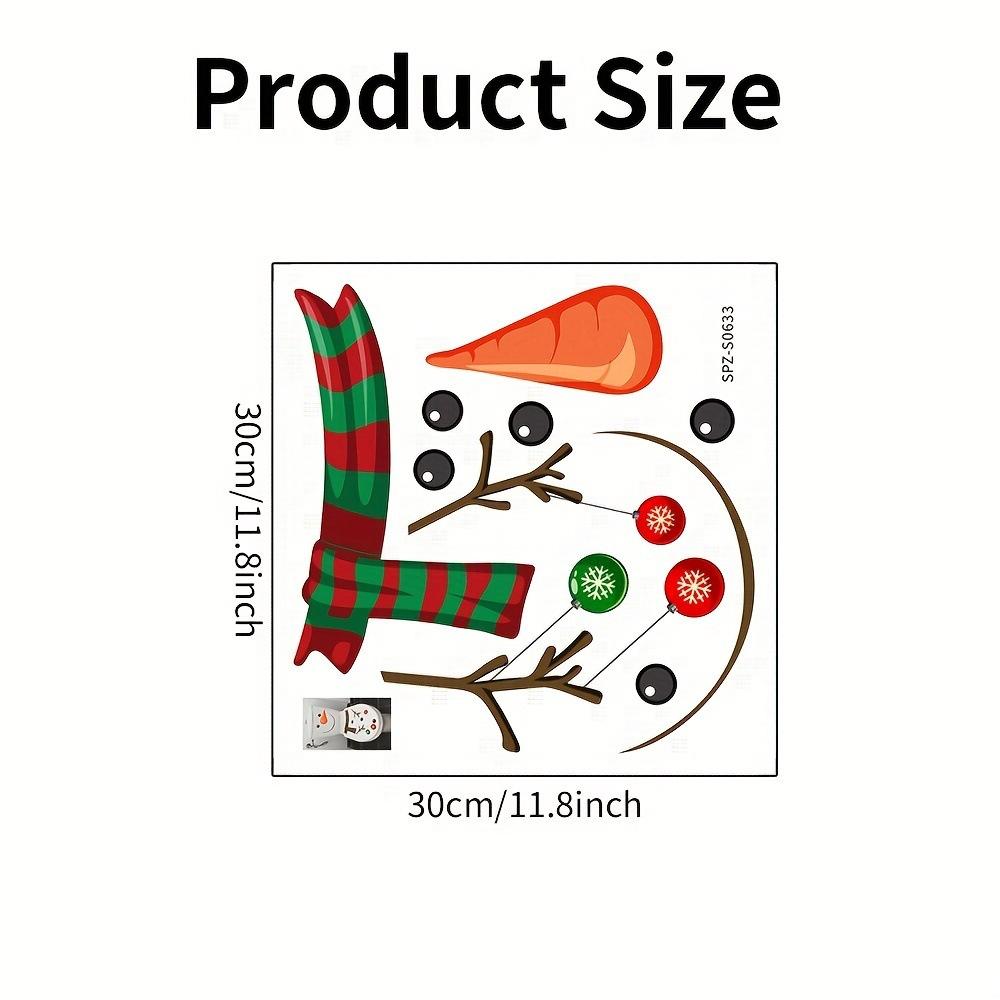 Christmas Snowman Toilet Lid Decal - Waterproof, Self-Adhesive PVC Bathroom Sticker for Festive Holiday Decor,Best for Christmas
