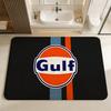 G-Gulf Racing Car Logo Room Mats Anti-slip Absorb Water Long Strip Cushion Bedroon Mat Household Carpets