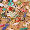 10pcs Enamel Animal Cat Bee Bird Panda Pendants Charms for Jewelry Making DIY Earrings Necklace Bracelet Accessories Supplies