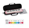 Suzuki Melodion 32 with Case for Commuting and School Includes Recognition Sticker Alto, Keys, Pink, FA-32PK, Lightweight, Semi-Hard Use, DRM-1