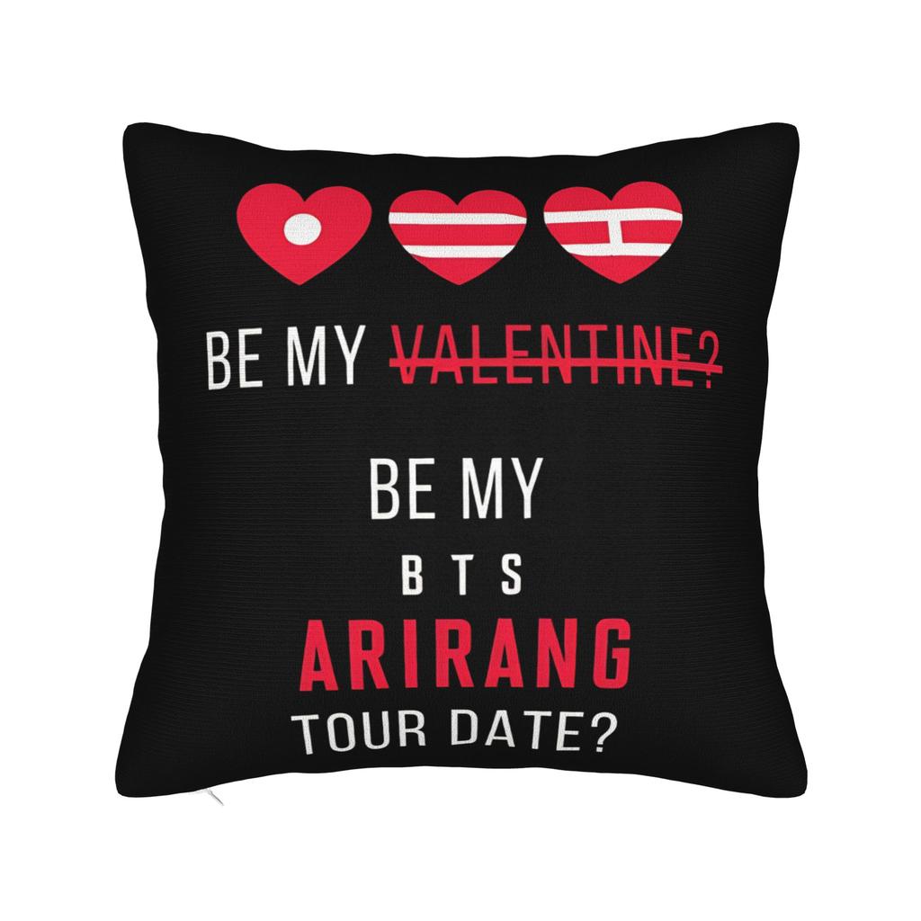 American Singer BBillie EEilish Square Pillow Case Polyester Cushions for Sofa Casual Pillowcase