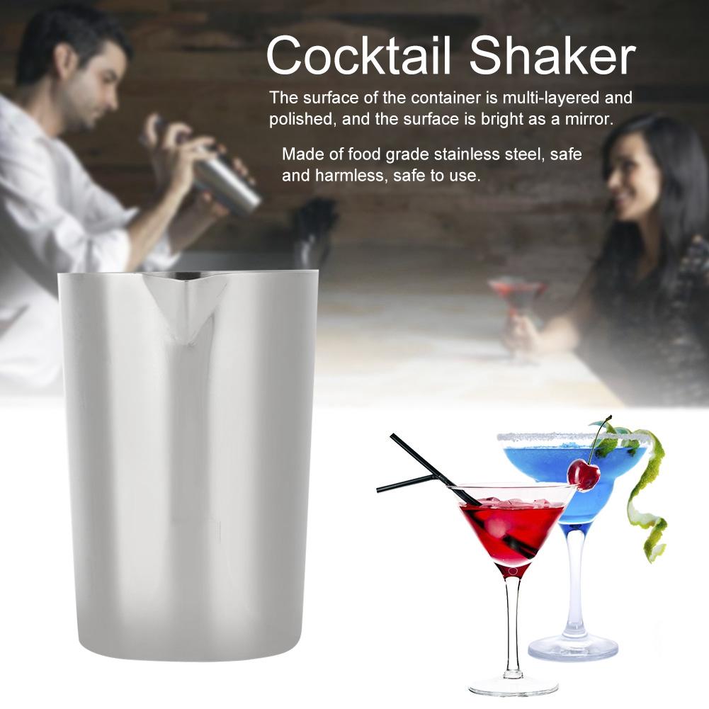 Stainless Steel Cocktail Shaker Mixer Drink Mixing Glass Bartender DIY Tools