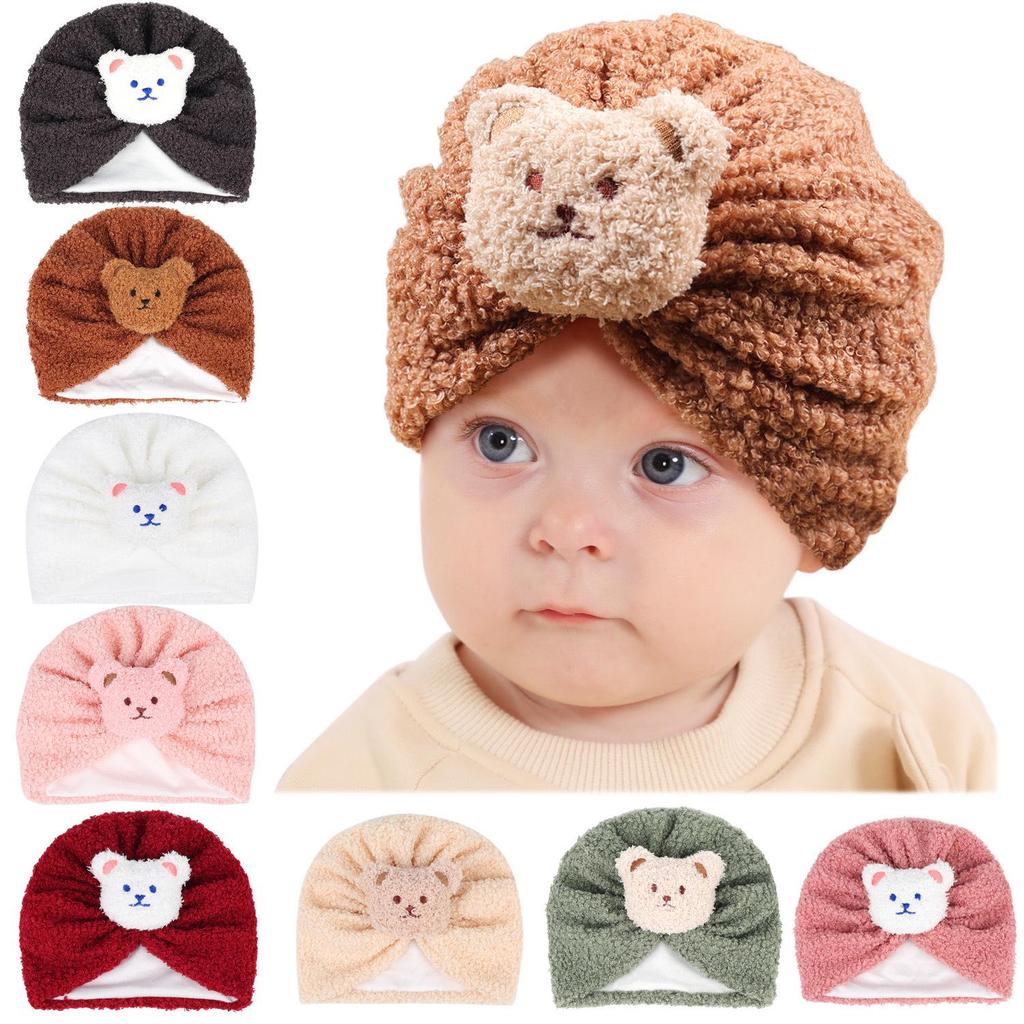 Berretto Cartone Animato in Pile Teddy per Bambini - Caldo Cappello Autunno/Inverno, 15 Colori