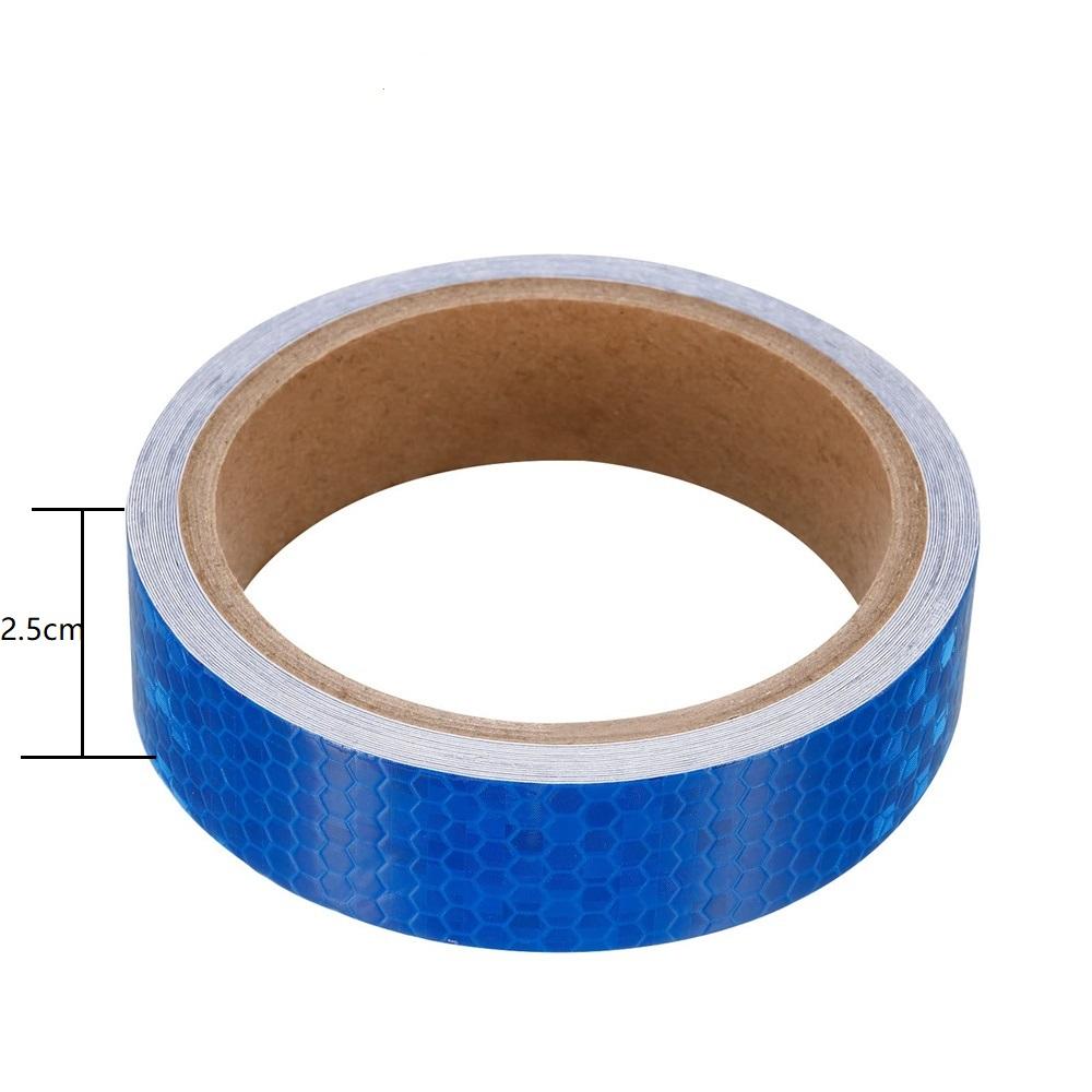 

2,5 см/5 см/10 см/20 см*5 м водонепроницаемая светоотражающая лента синяя клейкая высокая видимость предупреждающий светоотражатель заметная наклейка на автомобиль