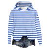 Women's Hooded Long Sleeve Printed Flannel Top Hooded Sweatshirt
