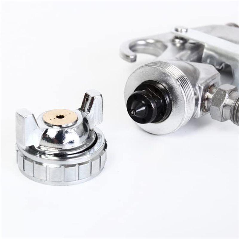 2025 Trend F-75S HVLP Gravity Siphon Air Spray Gun Bottom Feed Paint Sprayer With Regulator 600Cc Cup Capacity(44-73 PSI)