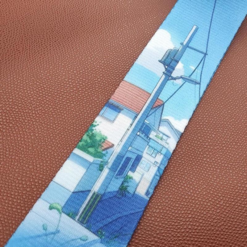 Adjustable Guitar Strap Printed Guitar Shoulder Strap Electric Guitar Shoulder Belt Guitar Accessories for Ukulele Bass