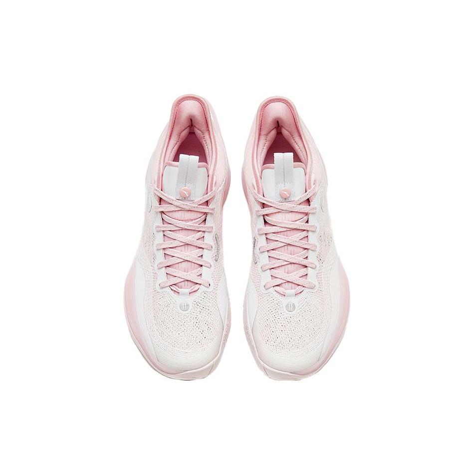 New ANTA Three point Rain1.0 Basketball Shoes Men Low Top White/Pink 912321102S-3