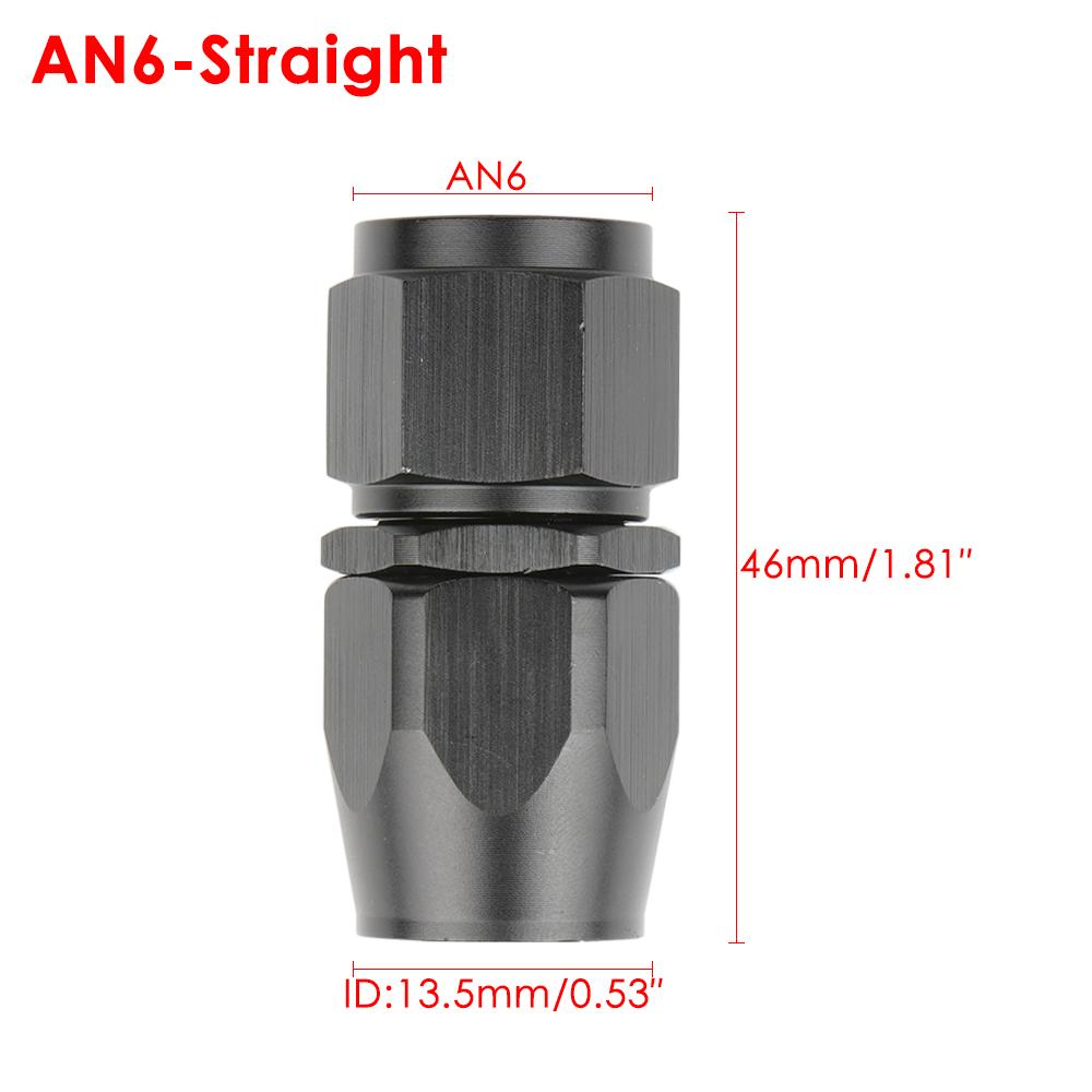 6an Fuel Line Fittings AN-6 (-6AN) PTFE Stainless Steel Braided Fuel Line Kit - 10 Foot Hose With Swivel Fittings Stainless Steel Braided Oil Line Kit - Foto 10