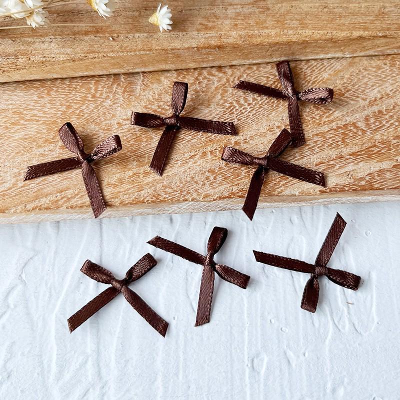 2.5cm Wide Handmade Ribbon Bow Knot for DIY Clothing & Hair Accessories, Card Holders, and Decorations