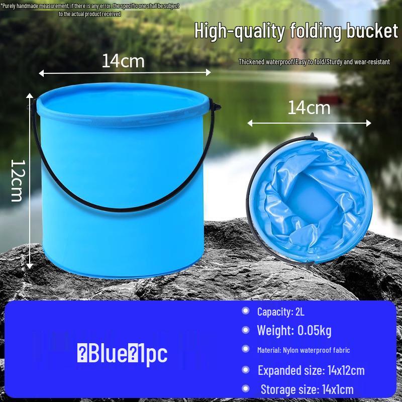 

Компактное складное ведро для кемпинга и путешествий, крепящееся к автомобилю