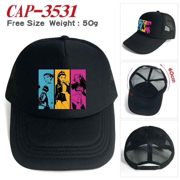 Kids Boys Girls Cartoon Anime Demon Hunters Derpy Printed Casual Hats Peaked Baseball Caps