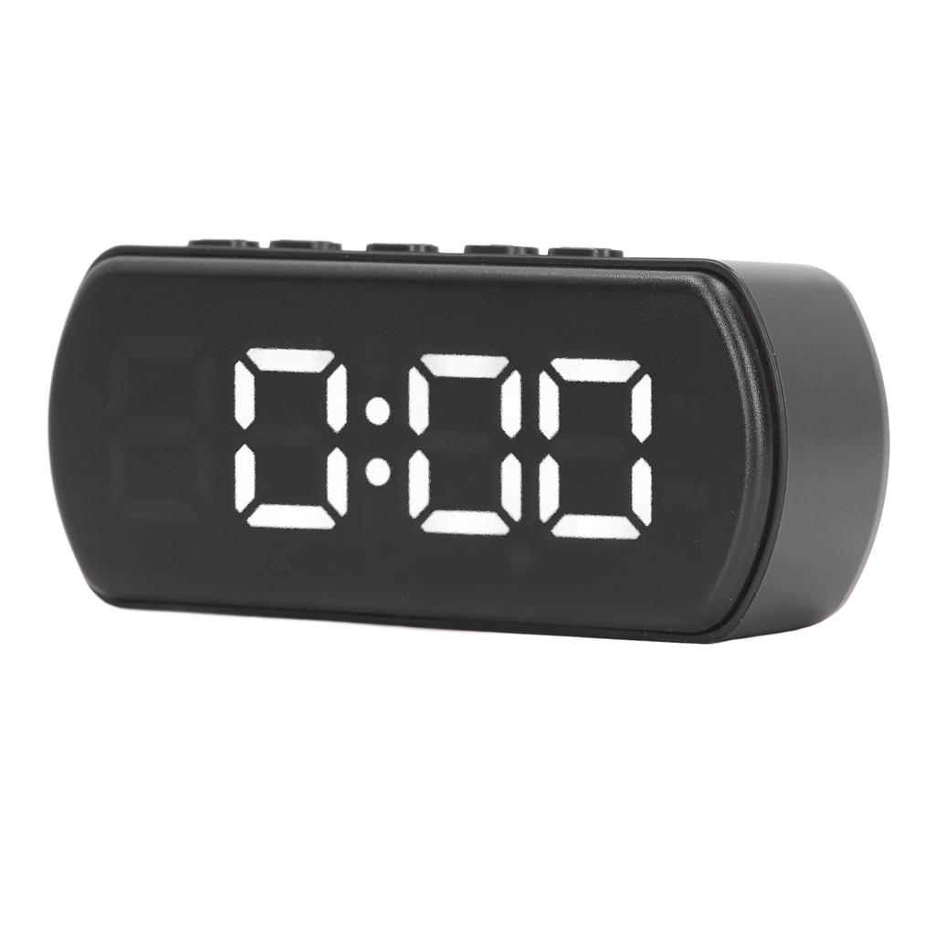 Digital Alarm Clocks Snooze Temperature 12 24Hr Small Electronic Desk Clock with LED Display for