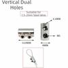 10Pcs Adjustable Cable Clamp Double Hole Cable Locker Steel Cable Fastener  Industrial Construction