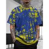 3D Digital Printing T-Shirt Teen Men's Short Sleeve Top Versatile Breathable