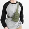 Outdoor Multi-Compartment Men's Chest Bag Solid Color Crossbody Bag