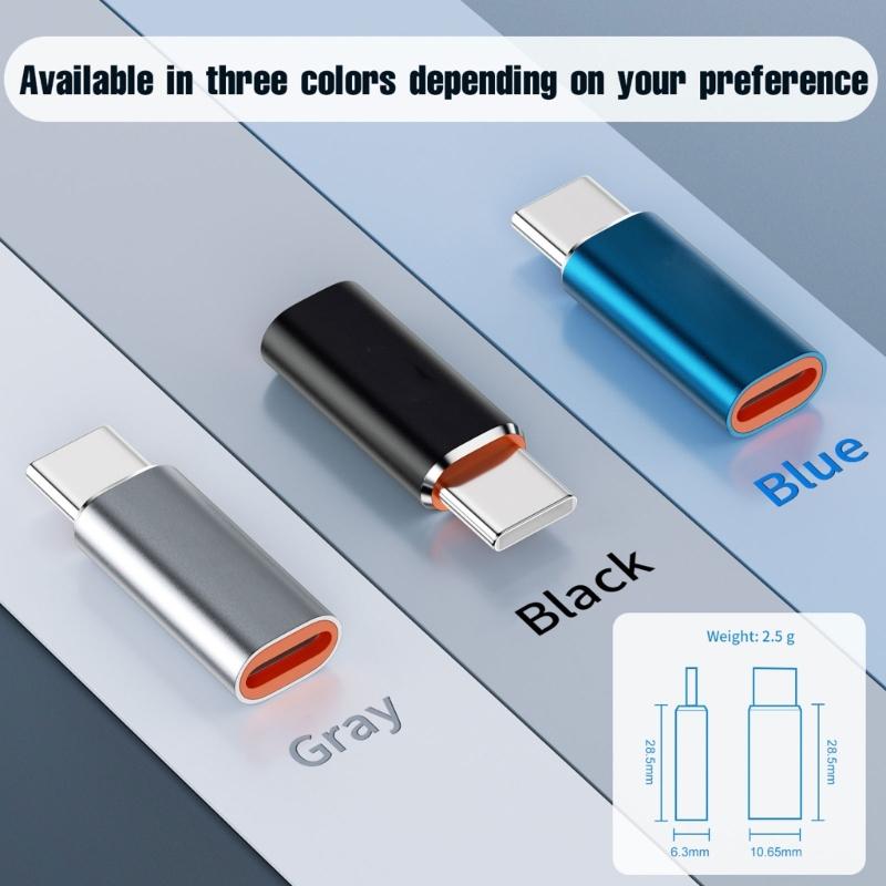 Light Female To USB Type C Converter Adapter Solid Metal Build Compactly Design for Car Use Seamlessly Device Charging