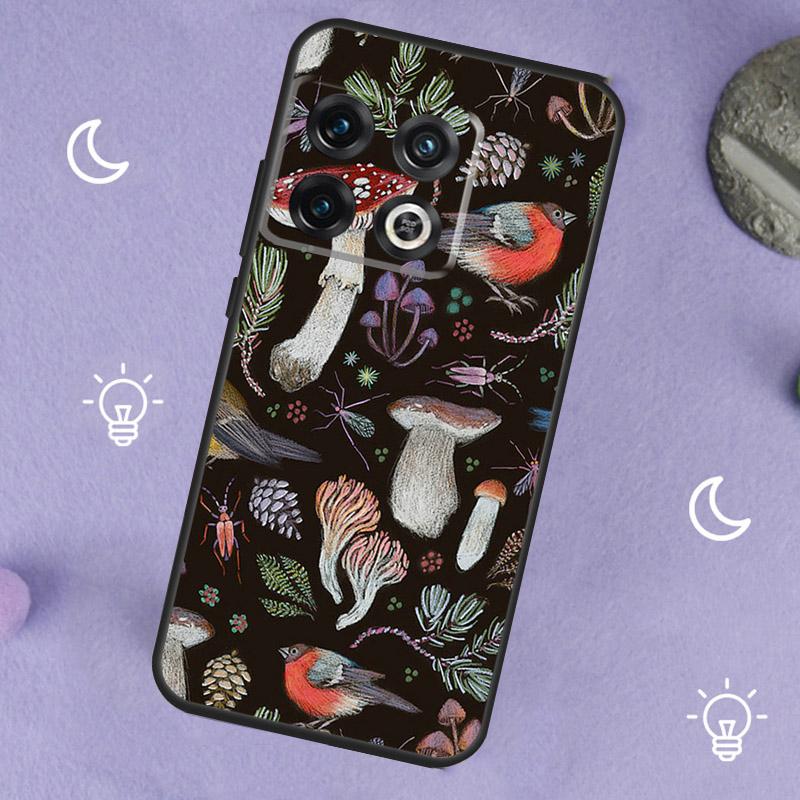 Trippy Mushroom Case For OnePlus 13R 12R 10R 13T 15 13 12 11 8T 10T Nord CE 4 3 2 Lite N20 N30 Nord 5 Cover