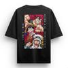 Luffy ONE PIECE Anime Herren Damen Sommer T-Shirt Oversized Harajuku Oversized Retro Kurzarm Lässig und Bequem Y2k Oberteil