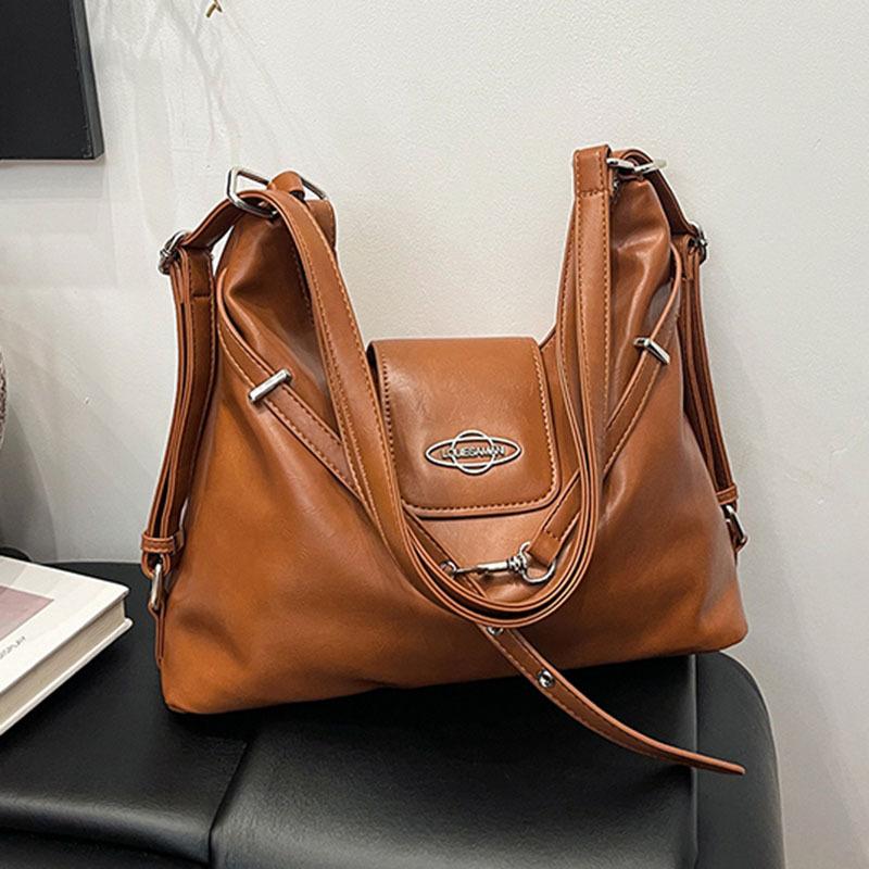 Women's large-capacity new autumn and winter leisure shoulder messenger commuter bag multi-functional backpack