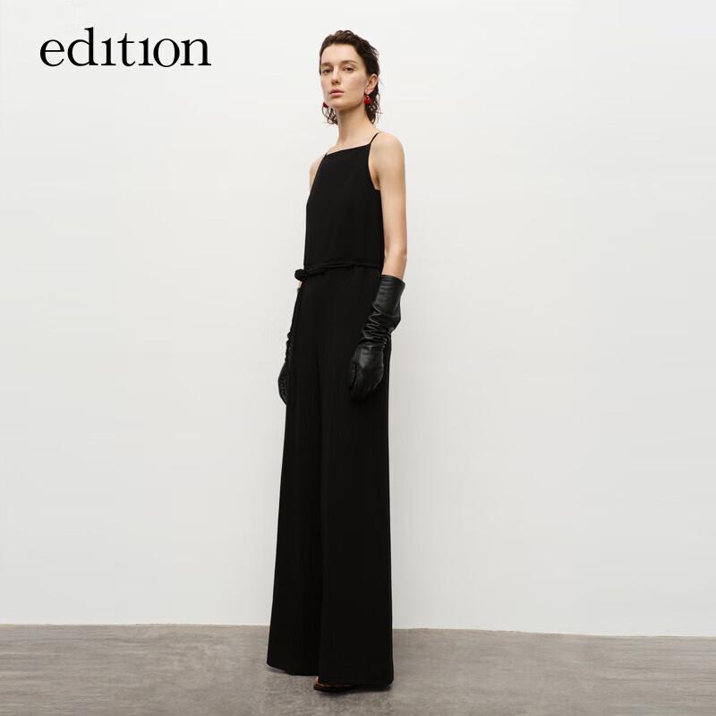 

Женский черный ацетатный блейзер-комбинезон M (165cm)