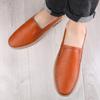 Quality Mens Loafers Shoes Slip On Soft Flats Leather Simple Business Comfy Handmade Man Driving Footwear Non-Slip Shoes