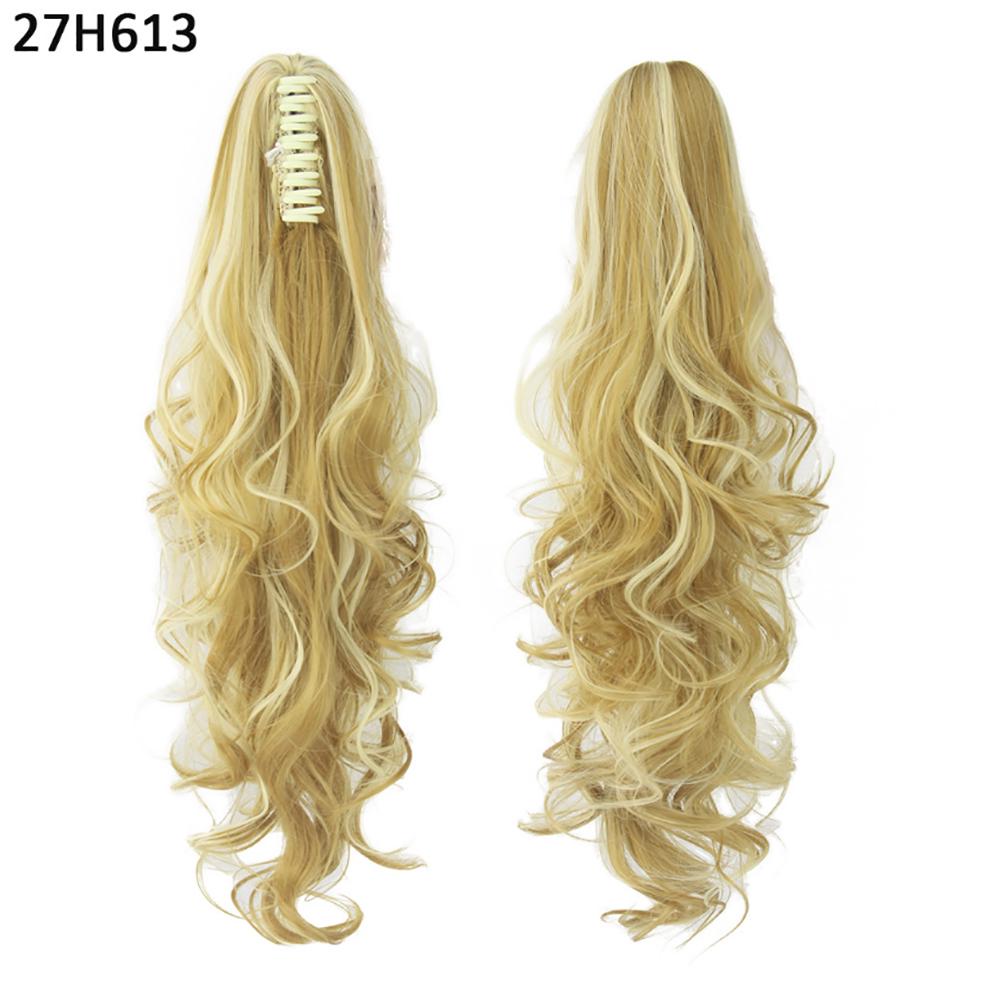 High Temperature Wire Wig European and American Big Wave Catching Ponytail Fashion Curly Hair Bundle