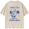 IRON PANDA Today I'm A Serious Goose Shirt for Women Funny Silly Goose Gym Tshirt Cute Weightlifting Graphic Tees