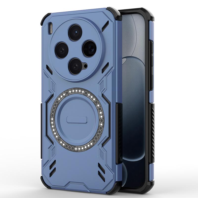Pro VIVO X300 X300 Pro Mechanický Super Chladící Magnetický Bezdrátové Nabíjení Podpora Odolné Pouzdro na Telefon