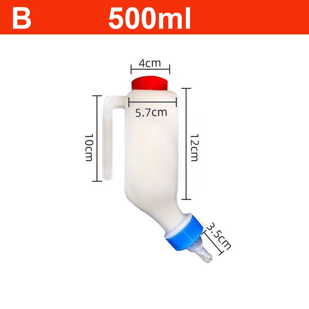 500ml/800ml Goat Milk Feeder Bottle With Feeding Nipple Hangable Lamb Milk Bottle Feeding Bottle For Small Animals