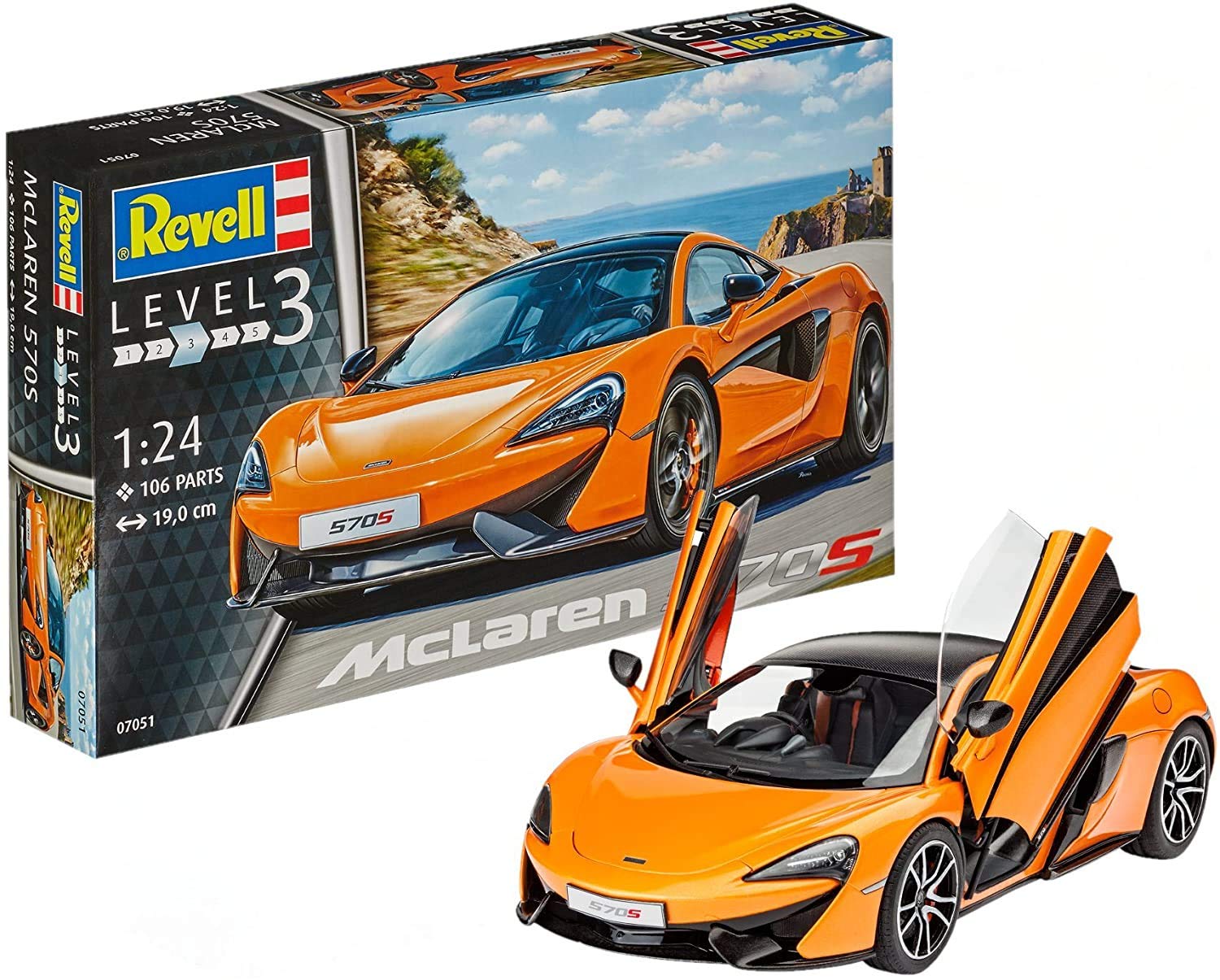 

Немецкая модель Revell McLaren 570S из пластика 07051 (Revell) 1/24
