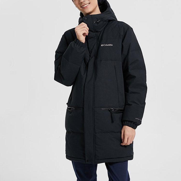 Columbia Rockfall™ Down Parka Windproof Warm Mid-Length Hooded Down Jacket Men Outerwear Black WE0994-010
