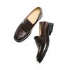 Cowhide~ Wang Xiaodou Same Retro Leather One-pedal Lazy Loafers Women's New Handmade Small Leather Shoes Single Shoes