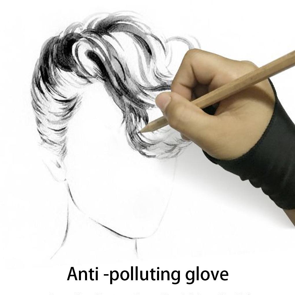 Adults Drawing Anti-fouling Glove Soft Breathable Graphic Tablet Painting Anti-scratch Gloves Artist Student Accessories