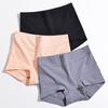 Women Panties Graphene Crotch Stretchy High Waist Tummy Tightening Solid Color Anti Exposure Briefs for Daily Wear