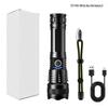 P50 Flashlight: Powerful LED, USB Rechargeable, Power Display, Zoom & Spotlight Functions
