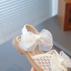 Mesh Peep-toe Prinsessenschoenen Meisjessandalen met Tule Strik Zomer Avond Bruiloft Feest Bruidsmeisjessandalen I05292