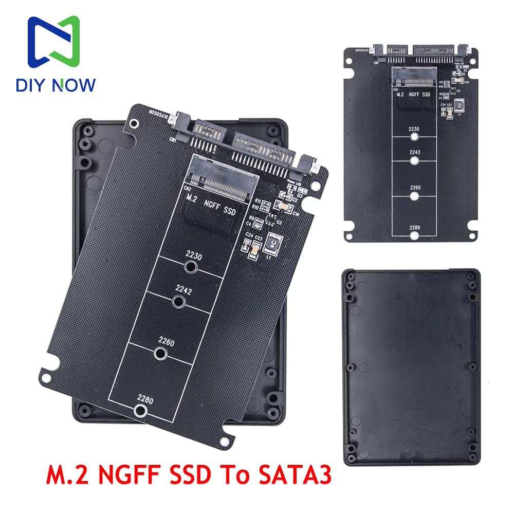 M.2 NGFF to SATA 3.0 Adapter Board M.2 SSD to SATA Protocol Converter Card Internal PC Drive Enclosure Drive Adapter Board