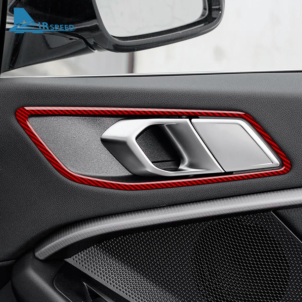 Carbon Fiber Style Interior Sticker for 1 2 Series F40 F44 2020-2024 Door Handle Area