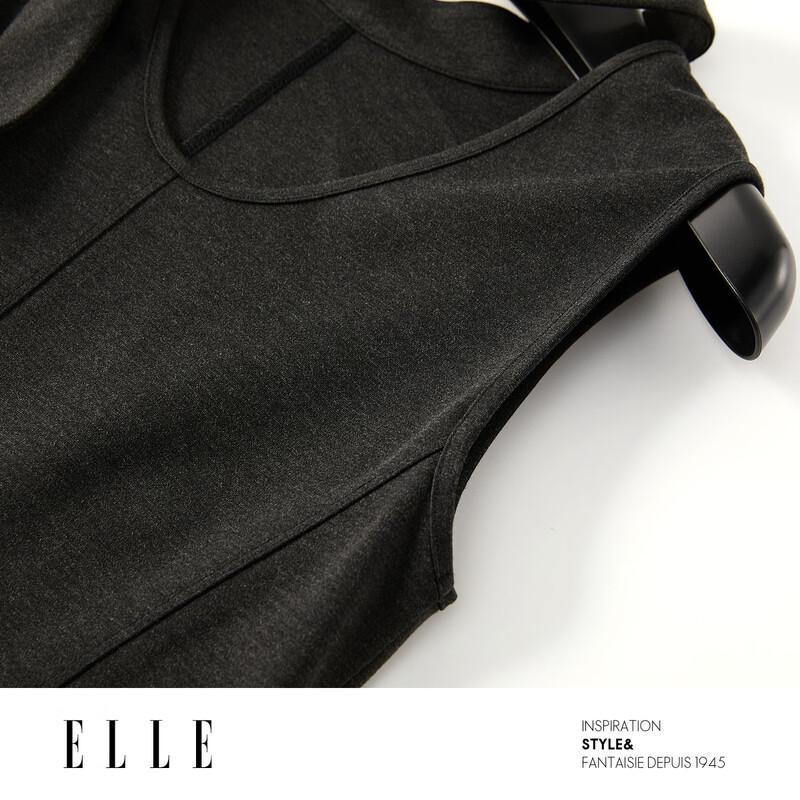 ELLE French Style Sleeveless A-Line Knit Dress